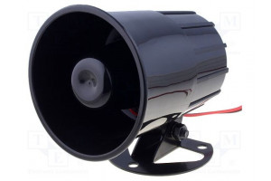 Sound transducer: siren dynamic 1 tone 600mA Ø: 88mm 12VDC