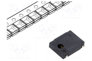 Sound transducer: electromagnetic signaller SMD 2730Hz 80mA