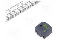 Ääänimuuntin: sähkömagneettinen merkinantolaite SMD 4kHz 3V