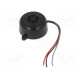 Sound transducer: piezo signaller 80÷90dB Colour: black 12÷24V