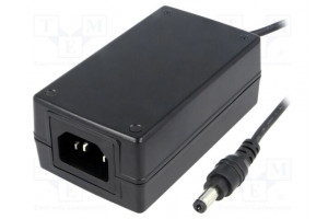 Power supply: switching 12VDC 1.5A Out: 5,5/2,1 18W 85÷264VAC