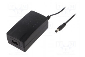 Power supply: switching 12VDC 1.5A Out: 5,5/2,1 18W 90÷264VAC