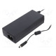 Power supply: switching 12VDC 10A Out: 5,5/2,1 120W 90÷264VAC