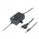 Power supply: switching 12VDC 1A Out: 5,5/2,1 12W 90÷264VAC