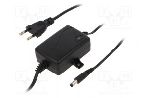 Power supply: switching 12VDC 1A Out: 5,5/2,5 12W 90÷264VAC