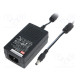 Power supply: switching 12VDC 2.08A Out: 5,5/2,1 25W 85÷264VAC