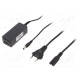 Power supply: switching 12VDC 2A Out: 5,5/2,1 24W 90÷264VAC