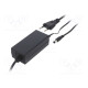 Power supply: switching 12VDC 2A Out: 5,5/2,1 24W 90÷264VAC