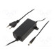 Power supply: switching 12VDC 2A Out: 5,5/2,5 24W 90÷264VAC