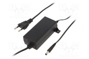 Power supply: switching 12VDC 2A Out: 5,5/2,5 24W 90÷264VAC