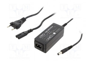 Power supply: switching 12VDC 2A Out: 5,5/2,5 24W 90÷264VAC