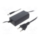 Power supply: switching 12VDC 2A Out: 5,5/2,5 24W 90÷264VAC