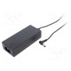 Power supply: switching 12VDC 5.8A Out: 5,5/2,5 70W 80÷264VAC