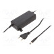 Power supply: switching 12VDC 5A Out: 5,5/2,5 60W 90÷264VAC