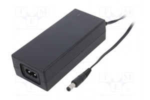 Power supply: switching 12VDC 5A Out: 5,5/2,5 60W 90÷264VAC