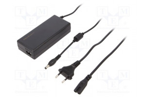 Power supply: switching 12VDC 6A Out: 5,5/2,1 72W 220÷240VAC