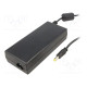 Power supply: switching 12VDC 7.5A Out: 5,5/2,1 90W 90÷264VAC