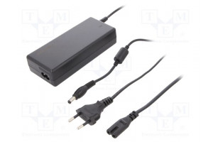 Power supply: switching 12VDC 7A Out: 5,5/2,5 84W 220÷240VAC