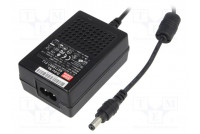 Power supply: switching 15VDC 1.2A Out: 5,5/2,1 18W 85÷264VAC