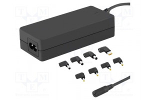 Power supply: switching 18.5VDC, 3.5A 65W 220÷240VAC