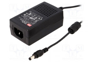 Power supply: switching 18VDC 1A Out: 5,5/2,1 18W 85÷264VAC