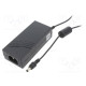 Power supply: switching 19VDC 3.42A Out: 5,5/2,5 65W 90÷264VAC