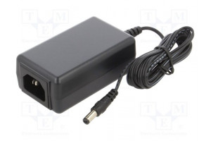 Power supply: switching 24VDC 0.625A Out: 5,5/2,1 15W -20÷70°C