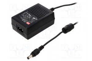 Power supply: switching 24VDC 1.04A Out: 5,5/2,1 25W 85÷264VAC