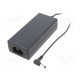 Power supply: switching 24VDC 2.1A Out: 5,5/2,1 50W 80÷264VAC