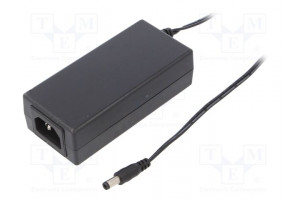 Power supply: switching 24VDC 2.7A Out: 5,5/2,1 65W 90÷264VAC