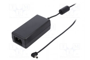 Power supply: switching 24VDC 2.7A Out: 5,5/2,1 65W 90÷264VAC