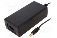 Power supply: switching 24VDC 2.7A Out: 5,5/2,1 65W 90÷264VAC