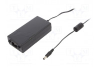 Power supply: switching 24VDC 2.7A Out: 5,5/2,5 65W 80÷264VAC