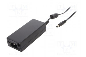 Power supply: switching 24VDC 2.7A Out: 5,5/2,5 65W 80÷264VAC