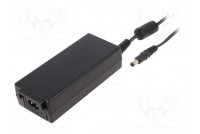 Power supply: switching 24VDC 2.7A Out: 5,5/2,5 65W 80÷264VAC