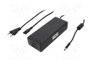 Power supply: switching 24VDC 3.75A Out: 5,5/2,5 90W 90÷264VAC