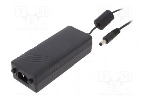 Power supply: switching 24VDC 3.75A Out: 5,5/2,5 90W 90÷264VAC