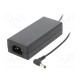 Power supply: switching 24VDC 3A Out: 5,5/2,1 70W 90÷264VAC