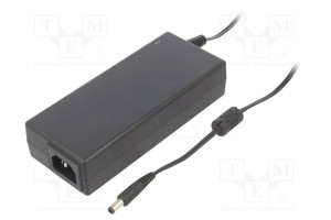 Power supply: switching 24VDC 5A Out: 5,5/2,5 120W 90÷264VAC