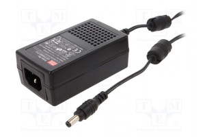 Power supply: switching 5VDC 4A Out: 5,5/2,1 20W 85÷264VAC