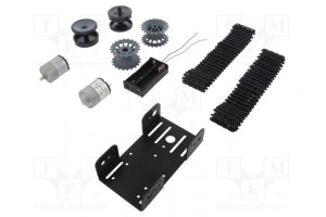 Tracked chassis black 193x163x60mm 6÷12VDC Mot.qty: 2