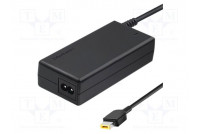 Power supply: switching 20VDC 2.5A Out: Slim tip+pin 45W