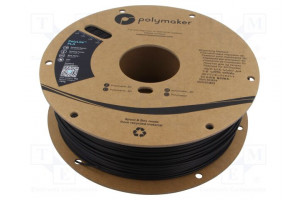 Filament: PLA 1.75mm black 190÷230°C 1kg Table temp: 45°C