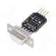 Module: converter RS232/TTL MAX202 D-Sub 9pin,pin strips 5VDC