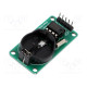 Module: RTC DS1302 serial 3.3÷5VDC RTC battery,pin strips