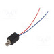 Motor: DC vibration 2.4÷3.5VDC 100mA 11.6x4.6x4.8mm 10000rpm