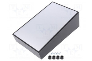 Enclosure: desktop PULT-10 X: 130mm Y: 215mm Z: 77mm ABS black