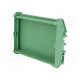 Enclosure: enclosure base Y: 100mm X: 100mm Z: 37.3mm green