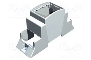 Enclosure: for DIN rail mounting Y: 110mm X: 36.3mm Z: 62mm grey