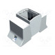 Enclosure: for DIN rail mounting Y: 110mm X: 53.5mm Z: 62mm grey